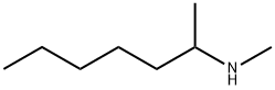 N,1-DIMETHYLHEXYLAMINE Structure