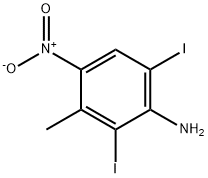 2,6-diiodo-3-methyl-4-nitro-aniline Struktur