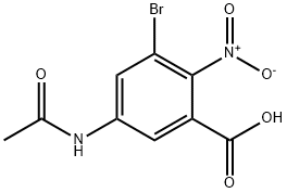 5-(ACETYLAMINO)-3-BROMO-2-NITRO-BENZOIC ACID Structure