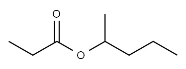 プロパン酸sec-ペンチル 化学構造式