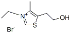 3-Ethyl-5-(2-hydroxyethyl)-4-methylthiazolium bromide Structure