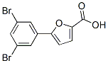5-(3,5-Dibromophenyl)-furan-2-carboxylic acid Struktur