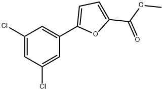 5-(3,5-DI-CHLOROPHENYL)FURAN-2-CARBOXYLIC ACID METHYL ESTER 结构式