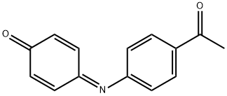 4-[(p-Acetylphenyl)imino]-2,5-cyclohexadien-1-one Struktur