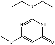 4(1H)-Pyrimidinone, 2-(diethylamino)-6-methoxy- (9CI) Structure