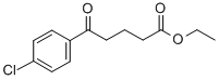 5-(4-クロロフェニル)-5-オキソ吉草酸エチル 化学構造式