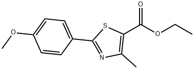 2-(4-甲氧基苯基)-4-甲基-1,3-噻唑-5-羧酸乙酯,54032-88-1,结构式