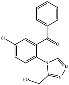 5-氯-2-(3-羟甲基-4H-1,2,4-三唑-4-基)二苯酮,54041-98-4,结构式