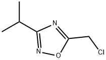 5-(クロロメチル)-3-イソプロピル-1,2,4-オキサジアゾール 化学構造式