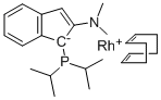 3-DI-I-PROPYLPHOSPHORANYLIDENE-2-(N,N-DIMETHYLAMINO)-1H-INDENE(1,5-CYCLOOCTADIENE)RHODIUM(I)