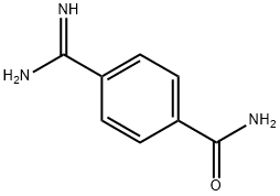 4-アミジノベンズアミド塩酸塩 化学構造式