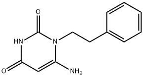 6-氨基-1-(2-苯基乙基)-2,4(1H,3H)-嘧啶二酮, 54052-76-5, 结构式