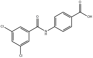Benzoic acid, 4-[(3,5-dichlorobenzoyl)amino]- Struktur