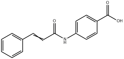 4-肉桂酰胺基苯甲酸, 54057-59-9, 结构式