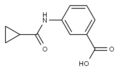 3-[(cyclopropylcarbonyl)amino]benzoic acid Struktur