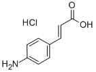 4-氨基肉桂酸盐酸盐, 54057-95-3, 结构式
