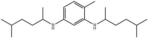 N,N'-ビス(1,4-ジメチルペンチル)-4-メチル-1,3-ベンゼンジアミン 化学構造式