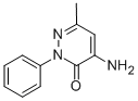 4-アミノ-6-メチル-2-フェニル-3(2H)-ピリダジノン 化学構造式