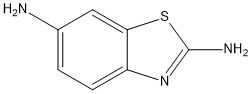 ベンゾチアゾール-2,6-ジアミン 化学構造式