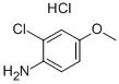 P-ANISIDINE, 2-CHLORO-, HYDROCHLORIDE Structure