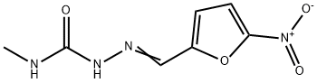 5-Nitro-2-furaldehyde 4-methyl semicarbazone Struktur