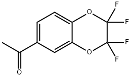 6-ACETYL-2,2,3,3-TETRAFLUOROBENZO-1,4-DIOXANE Structure