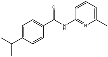 Benzamide, 4-(1-methylethyl)-N-(6-methyl-2-pyridinyl)- (9CI) 化学構造式