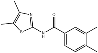 Benzamide, N-(4,5-dimethyl-2-thiazolyl)-3,4-dimethyl- (9CI) Structure