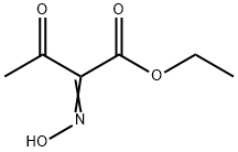 2-(ヒドロキシイミノ)-3-オキソブタン酸エチル 化学構造式