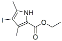 ethyl 4-iodo-3,5-dimethyl-1H-pyrrole-2-carboxylate Struktur