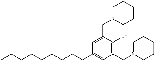 4-nonyl-2,6-bis(1-piperidylmethyl)phenol Struktur