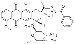 ダウノマイシンベンゾイルヒドラゾン 化学構造式