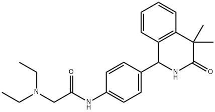 2-(Diethylamino)-4'-(4,4-dimethyl-3-oxo-1,2,3,4-tetrahydroisoquinolin-1-yl)acetanilide Struktur