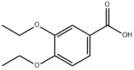 3,4-ジエトキシ安息香酸 化学構造式