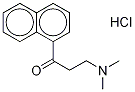 3-(二甲基氨基)-1-(萘-1-基)-1-丙酮盐酸盐,5409-58-5,结构式