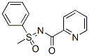 S-Methyl-S-phenyl-N-(2-pyridinylcarbonyl)sulfoximide 结构式