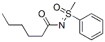 S-Methyl-N-(1-oxohexyl)-S-phenylsulfoximide Struktur