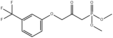 [2-氧代-3-(3-三氟甲基苯氧基)丙基)]磷酸二甲酯, 54094-19-8, 结构式