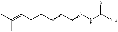 3,7-Dimethyl-2,6-octadienal thiosemicarbazone Struktur