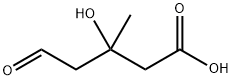 3-ヒドロキシ-3-メチル-5-オキソペンタン酸 化学構造式