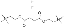 二碘化琥珀酰二胆碱,541-19-5,结构式
