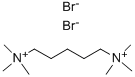 N,N,N,N',N',N'-ヘキサメチル-1,5-ペンタンジアミニウム·ジブロミド 化学構造式