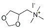 N,N,N-トリメチル-1,3-ジオキソラン-4-メタンアミニウム・ヨージド 化学構造式