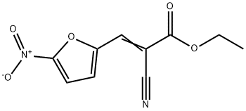 ETHYL (Z)-2-CYANO-3-(5-NITRO-2-FURYL)PROP-2-ENOATE, 5410-94-6, 结构式