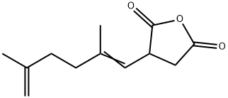 3-[(1Z)-2,5-dimethylhexa-1,5-dienyl]oxolane-2,5-dione Structure