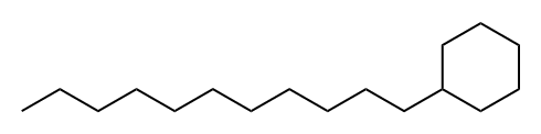 ウンデシルシクロヘキサン 化学構造式