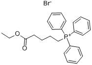 (4-ETHOXYCARBONYLBUTYL)TRIPHENYLPHOSPHONIUM BROMIDE 化学構造式