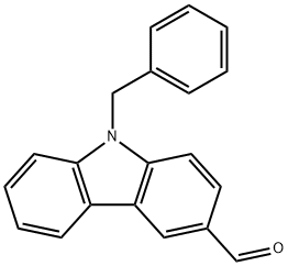 9-ベンジルカルバゾール-3-カルボキシアルデヒド 化学構造式