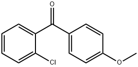 (2-クロロフェニル)(4-メトキシフェニル)メタノン 化学構造式