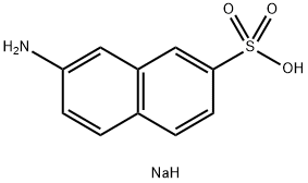 7-氨基-2-萘磺酸钠盐 结构式